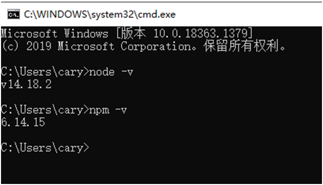 查看node版本